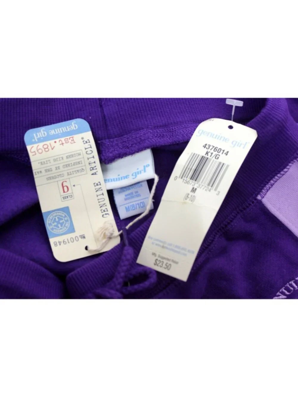 Y2K Oshkosh 2pc Outfit sz M 8-10 Purple Track Suit Hoodie Sweatpants Sporty NEW